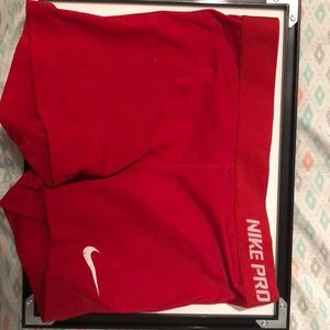 Nike dry fit spandex shorts